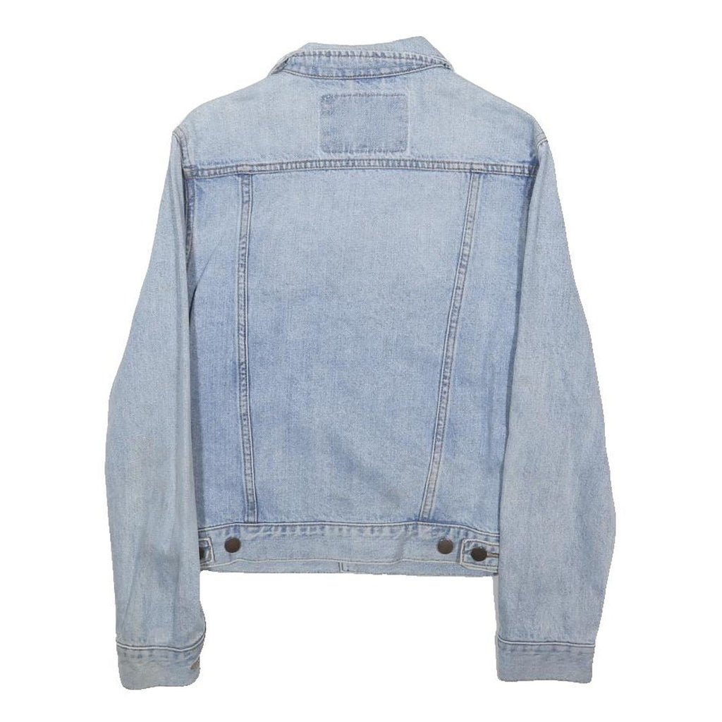 WRANGLER Womens Blue Denim Jacket S Cotton Button Casual Classic Fit