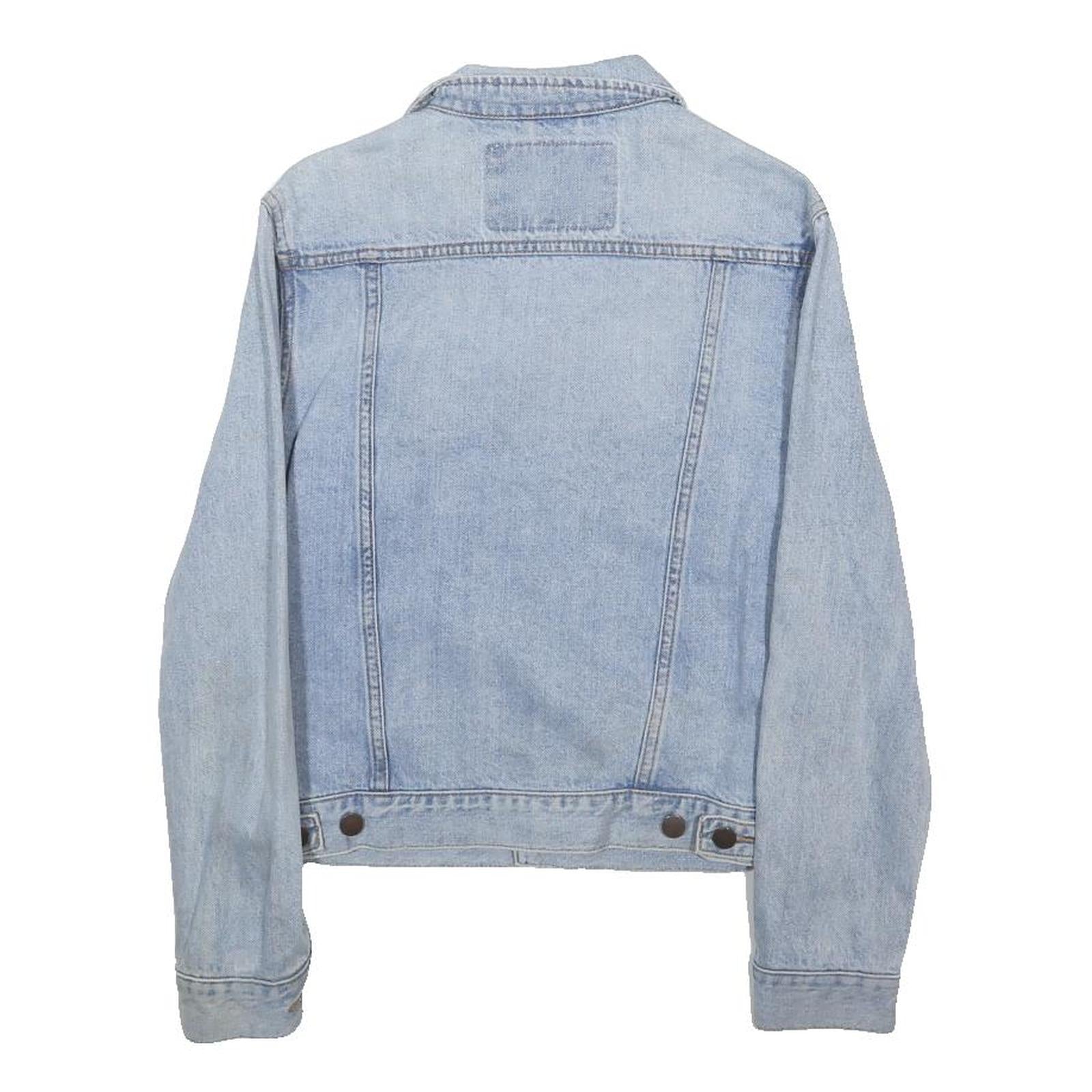WRANGLER Womens Blue Denim Jacket S Cotton Button Casual Classic Fit