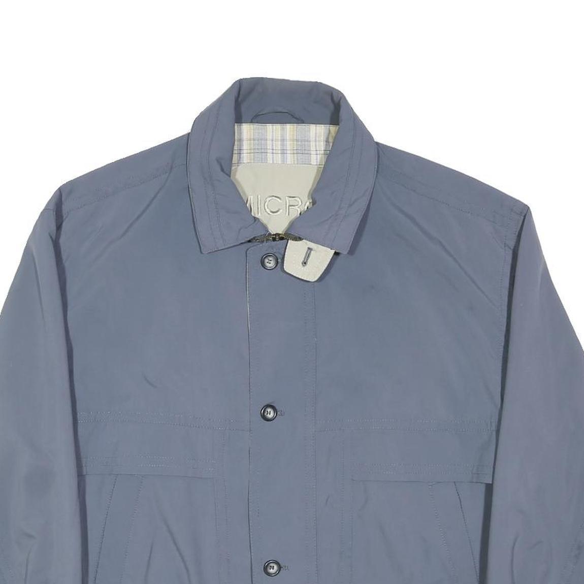 GARANT Mens Blue Jacket XL Polyester Zip Plain Lightweight Casual Outerwear