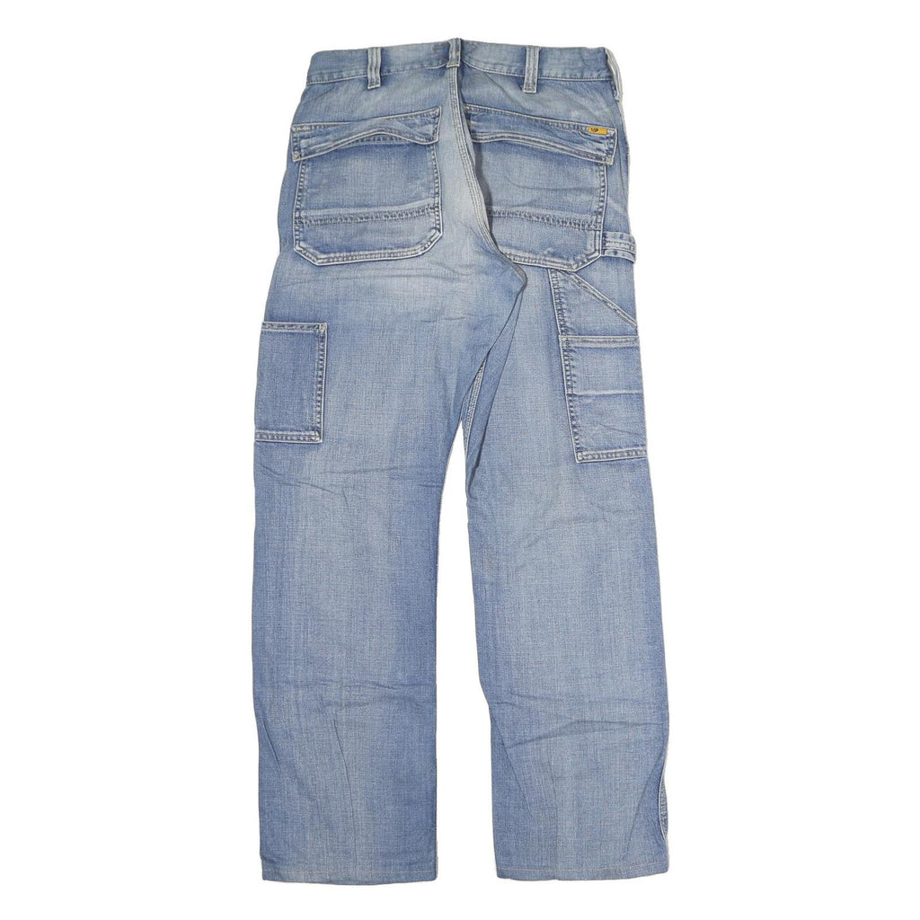 MELTIN POT Womens Jeans Blue Regular Straight Denim Light W30 L30 Casual