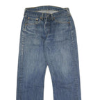 LEVI'S 501 Mens Jeans Blue Regular Straight Denim Medium W32 L30 Classic Zip