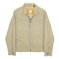 TIMBERLAND Mens Beige Nylon Outdoor Jacket S Zip Closure Band Collar Pocketed