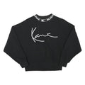 KARL KANI Womens Black Sweatshirt Crew Neck XS Logo Print