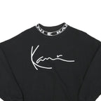 KARL KANI Womens Black Sweatshirt Crew Neck XS Logo Print