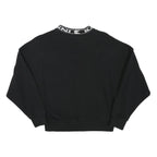 KARL KANI Womens Black Sweatshirt Crew Neck XS Logo Print