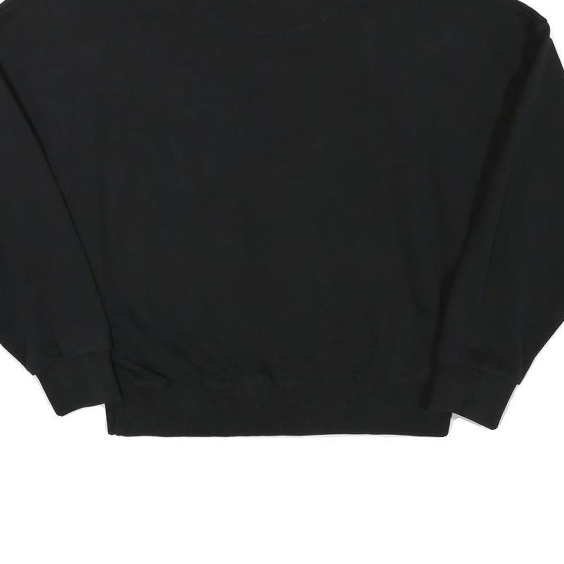 KARL KANI Womens Black Sweatshirt Crew Neck XS Logo Print