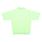 STARLIGHTS Mens Light Green Beach Club Short Sleeve Printed Polo Shirt L Relaxed