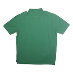 NAUTICA Mens Green Cotton Short Sleeve Plain XL Polo Shirt Classic Fit Casual