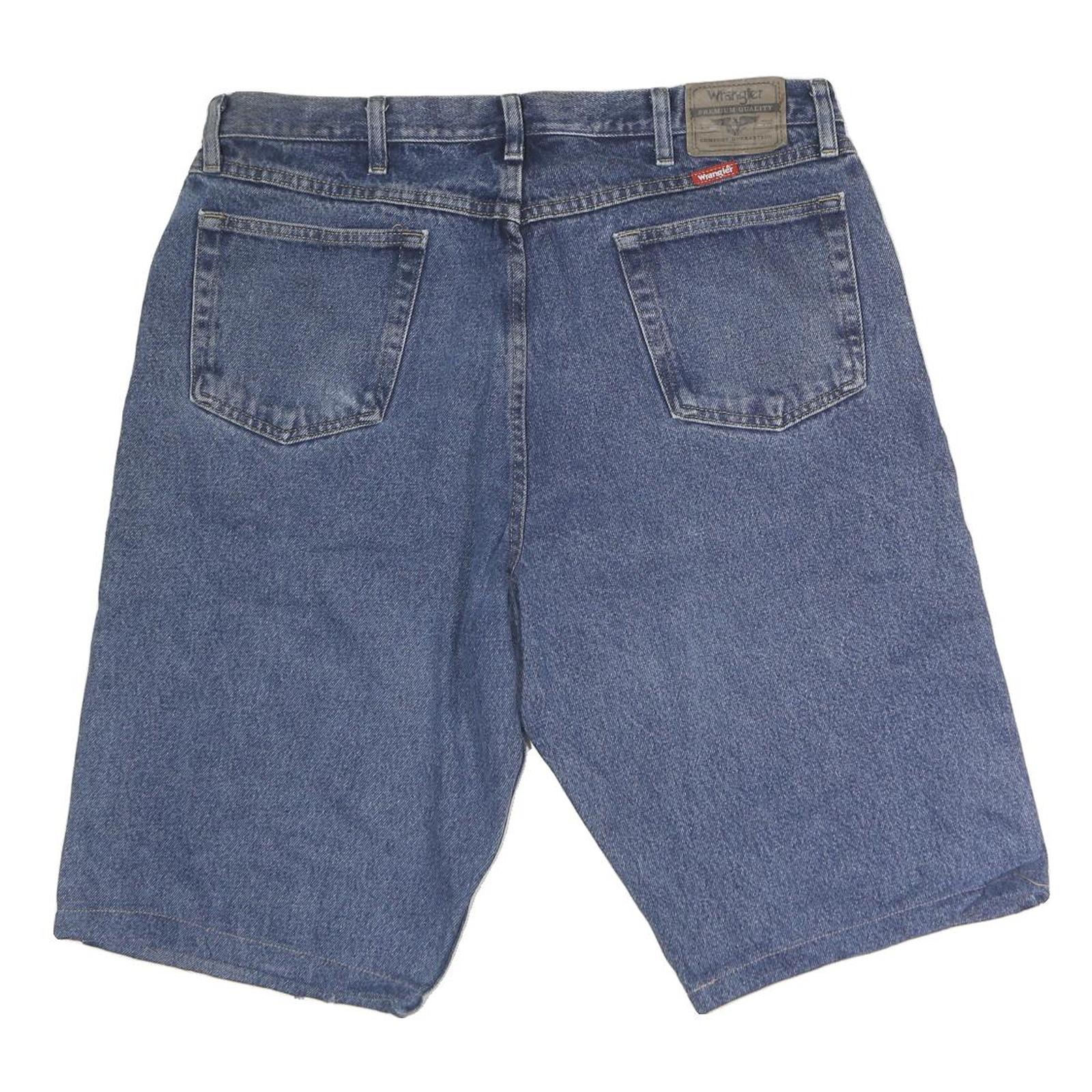 WRANGLER Mens Denim Blue Casual Shorts L W38 Classic Cotton Relaxed Fit