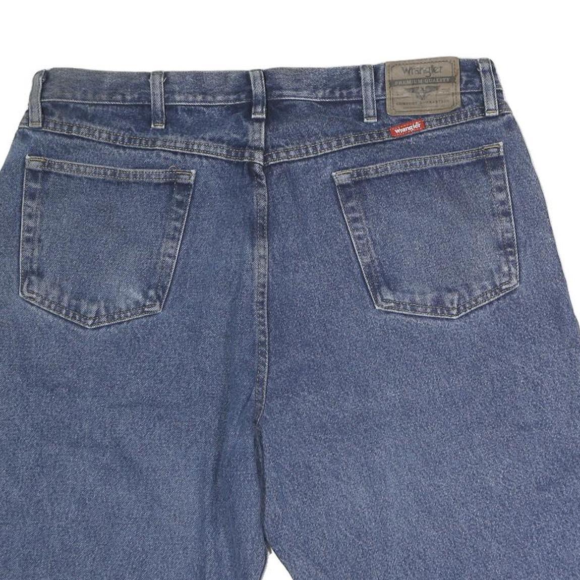 WRANGLER Mens Denim Blue Casual Shorts L W38 Classic Cotton Relaxed Fit