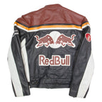 TOP Red Bull Womens Biker Jacket Black Leather S