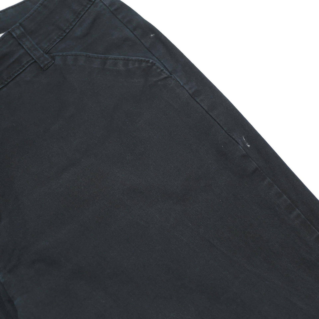 DICKIES Womens Relaxed Black Trousers W34 L28 Cotton Blend Zip Casual Workwear