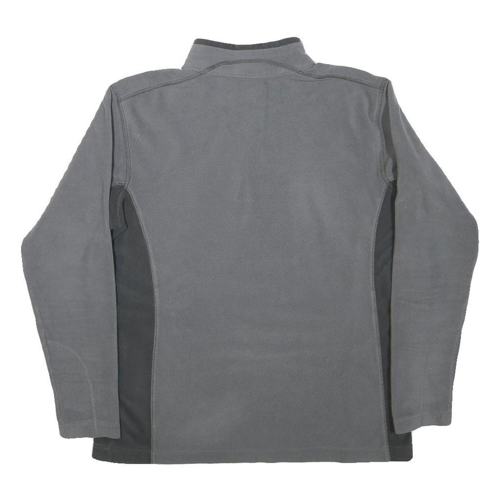 COLUMBIA Mens Grey Pullover Plain Half Zip Basic Knit M Outdoor Sport Sweater