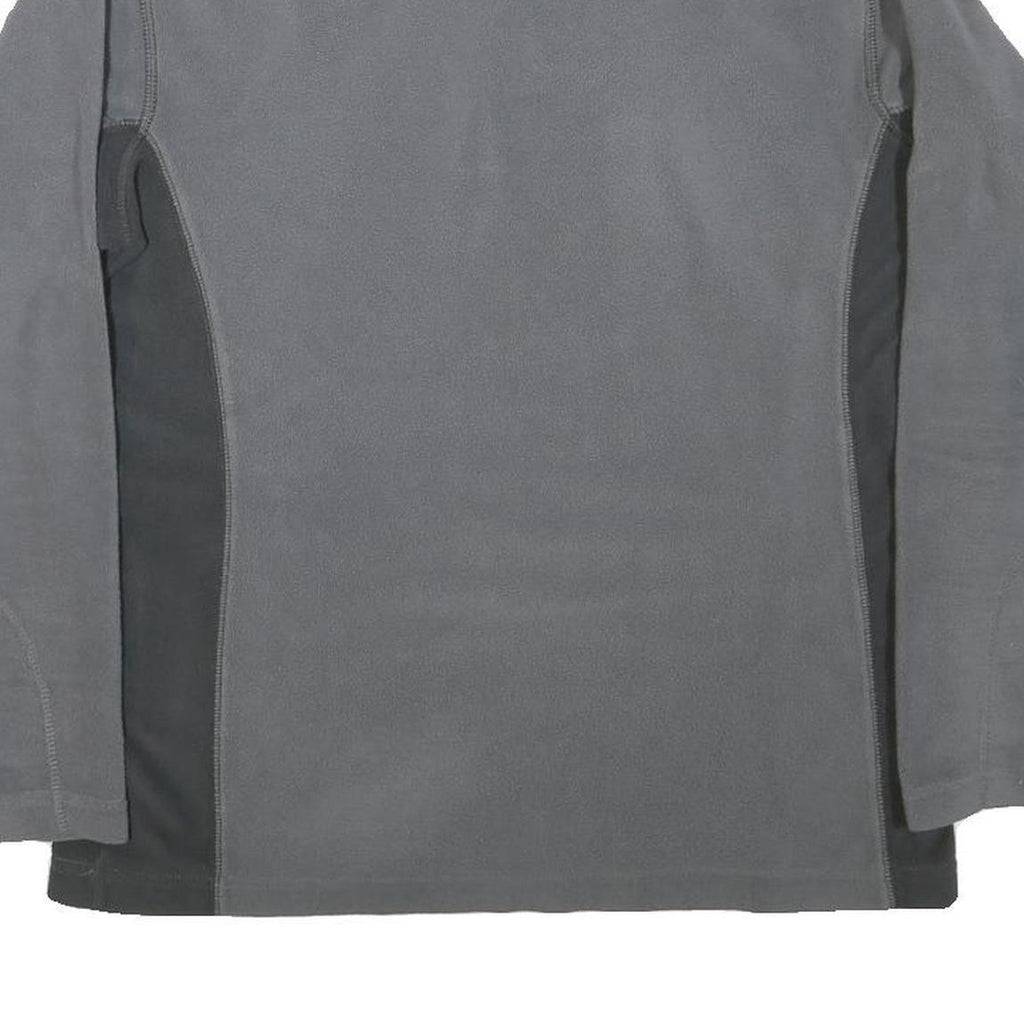 COLUMBIA Mens Grey Pullover Plain Half Zip Basic Knit M Outdoor Sport Sweater