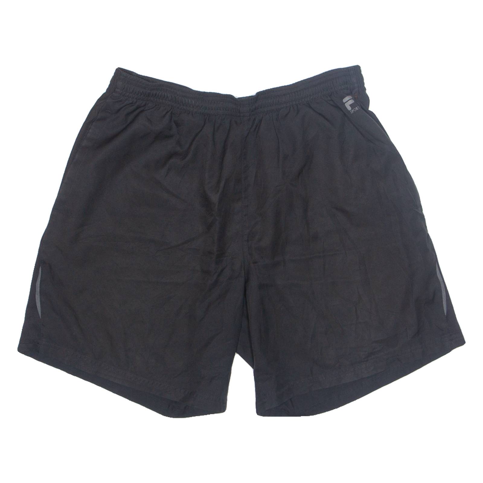 FILA Mens Sports Shorts Black Relaxed M W28