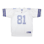 REEBOK 2006 Dallas Cowboys Owens #81 On Field Away Jersey Mens White T-Shirt XL