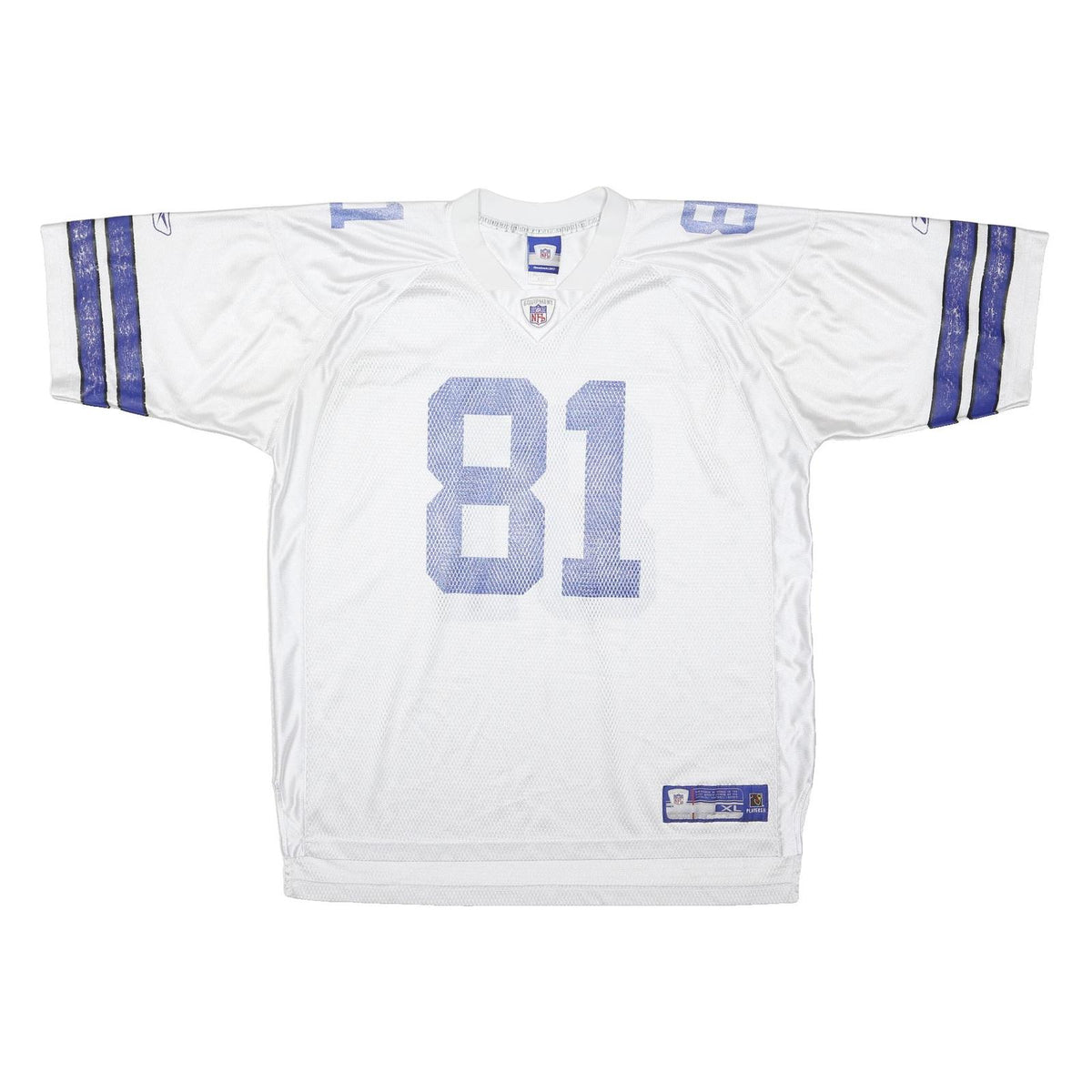 REEBOK 2006 Dallas Cowboys Owens #81 On Field Away Jersey Mens White T-Shirt XL