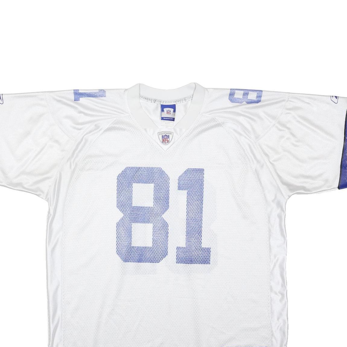 REEBOK 2006 Dallas Cowboys Owens #81 On Field Away Jersey Mens White T-Shirt XL