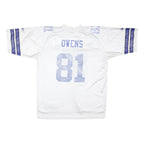REEBOK 2006 Dallas Cowboys Owens #81 On Field Away Jersey Mens White T-Shirt XL