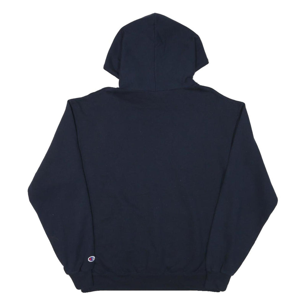 CHAMPION Mens Navy Hoodie L Cotton Blend Pullover Casual Sweatshirt