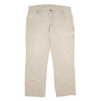 CARHARTT Mens Cotton Beige Relaxed Straight Trousers W38 L30 Workwear Utility