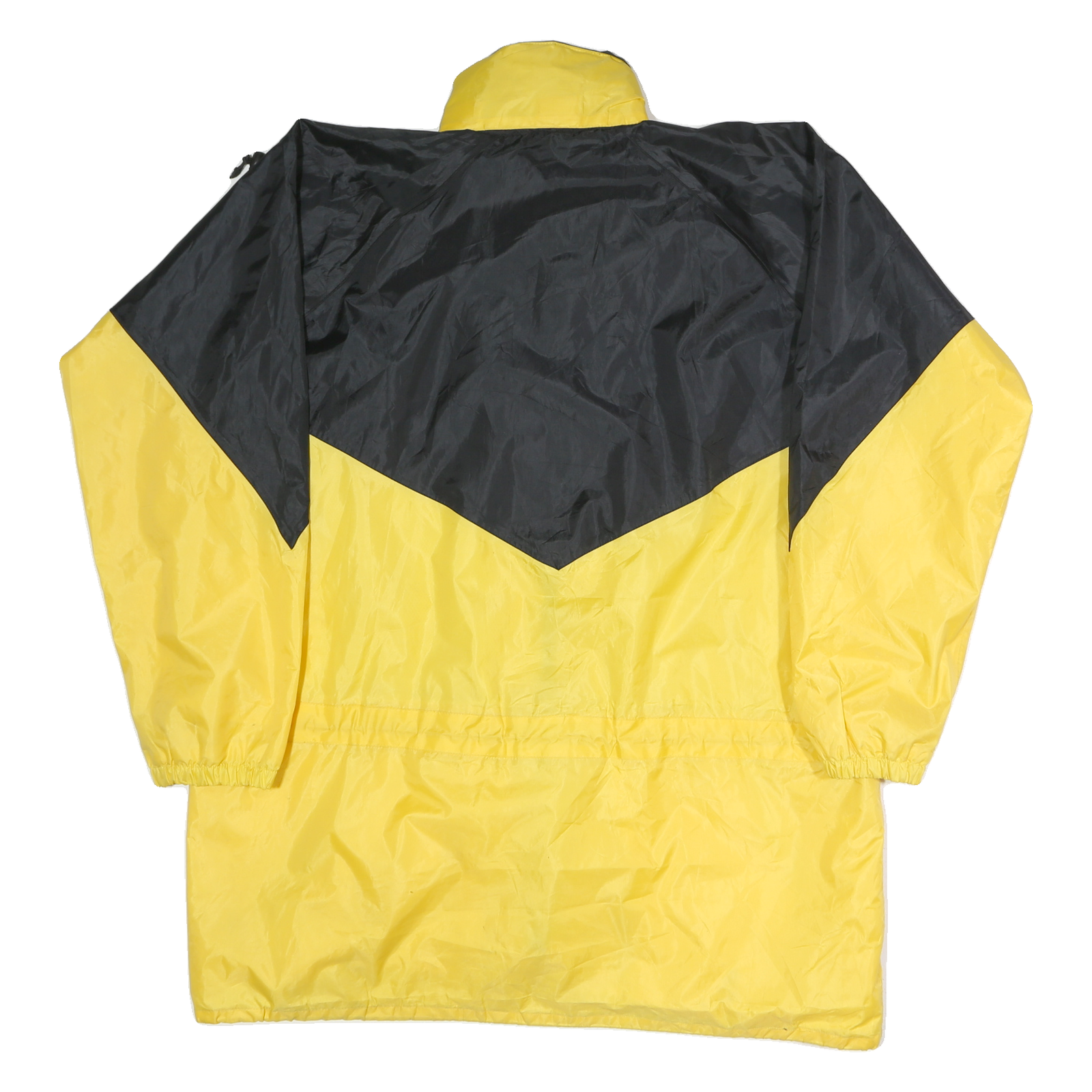 KAMIK Mens Black & Yellow Zip Polyester XL Jacket Outdoor Windbreaker