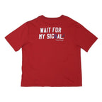 NAUTICA Mens Red Graphic T-Shirt 2XL Short Sleeve Crew Neck Cotton Blend Casual