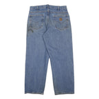 CARHARTT Mens Jeans Blue Loose Straight Denim Medium W34 L30 Workwear