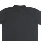 CARHARTT Mens Black Short Sleeve Plain Polo Shirt L Pocket Logo Relaxed Fit