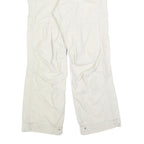 BUG STAR Womens Cotton Blend White Relaxed Cargo Trousers W32 L28