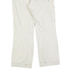 BUG STAR Womens Cotton Blend White Relaxed Cargo Trousers W32 L28