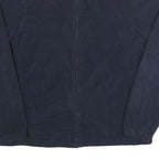 STARTER Mens Navy Blue Zip Up Jacket L Polyester Casual Plain