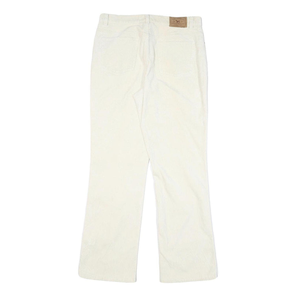 RALPH LAUREN POLO JEANS COMPANY Womens Cotton Blend White Regular Straight