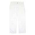 DICKIES Mens Cotton Blend White Regular Straight Trousers W32 L30 Workwear