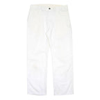 DICKIES Mens Cotton Blend White Regular Straight Trousers W32 L30 Workwear