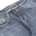 MAURICES Womens Blue Regular Flared Denim Medium W25 L27 Bootcut Cotton Blend