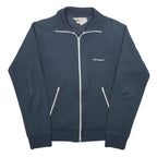 CARHARTT Mens Navy Blue Jacket S Jersey Zip Plain Casual Lightweight