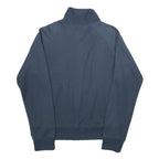 CARHARTT Mens Navy Blue Jacket S Jersey Zip Plain Casual Lightweight