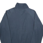 CARHARTT Mens Navy Blue Jacket S Jersey Zip Plain Casual Lightweight