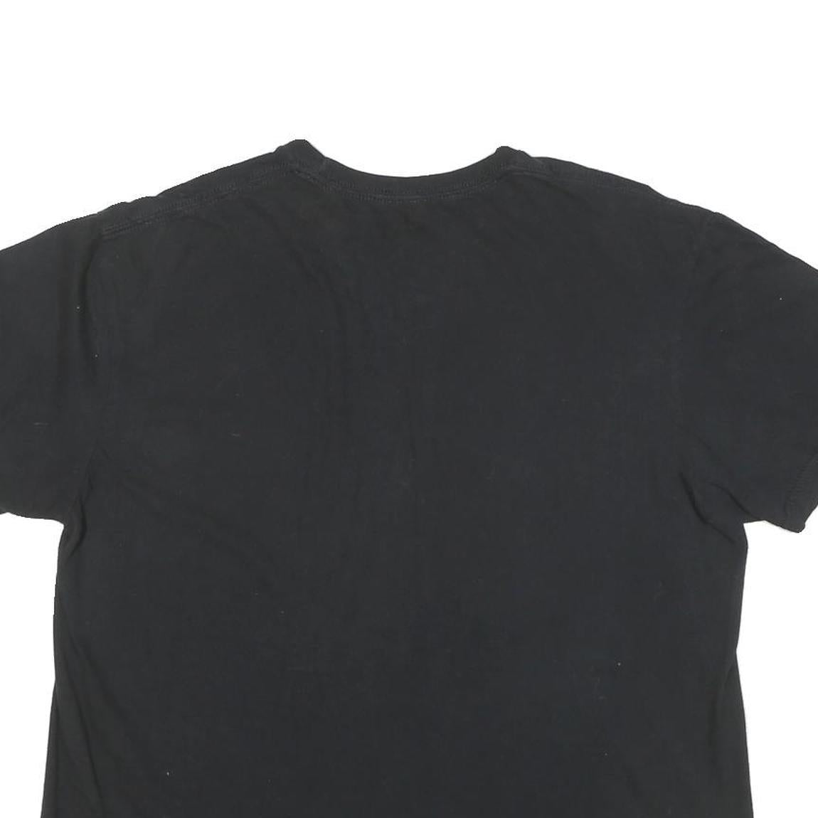 DISNEY Womens Black The Little Mermaid Graphic T-Shirt L Short Sleeve Crew Neck