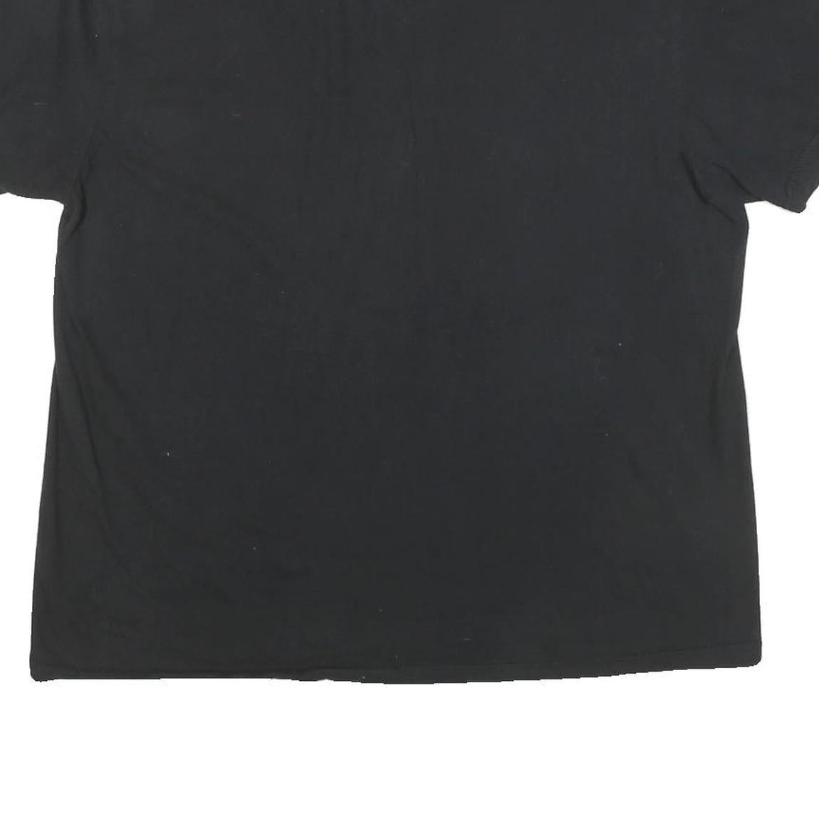 DISNEY Womens Black The Little Mermaid Graphic T-Shirt L Short Sleeve Crew Neck