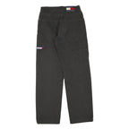 TOMMY JEANS Womens Regular Fit Black Denim Cotton Blend W30 L32 Classic Zip