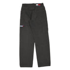TOMMY JEANS Womens Regular Fit Black Denim Cotton Blend W30 L32 Classic Zip