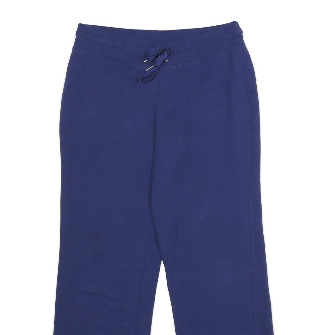 CHAMPION Womens Joggers Blue S W30 L30 Cotton Blend Drawstring Casual Lounge