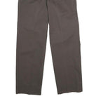 RED KAP Mens Polyester Blend Brown Regular Fit Straight Leg Trousers W27 L28