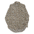 ZARA Womens Beige & Brown Leopard Print Shirt Long Sleeve Collared XS Animal