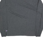 CHAMPION Mens Grey Virginia Tech Hokies Long Sleeve Crew Neck T-Shirt XL Cotton