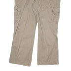 DICKIES Mens Cotton Blend Beige Regular Fit Straight Leg Trousers W38 L30 Casual