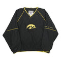 GENUINE STUFF COLLEGIATE Mens Black & Yellow V-Neck XL College Hawk Sweatshirt