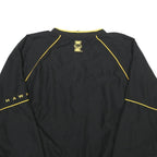 GENUINE STUFF COLLEGIATE Mens Black & Yellow V-Neck XL College Hawk Sweatshirt